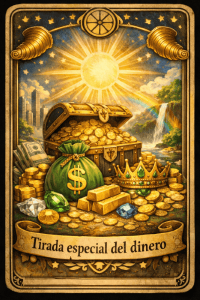 Tarot dinero bizum 5 euros 20 minutos. Lectura de cartas para atraer dinero